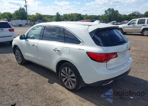 2015 Acura Mdx Technology Package z USA, uszkodzony, nr VIN 5FRYD4H47FB017750